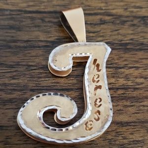 14 k gold custom pendant 2 and a half inches